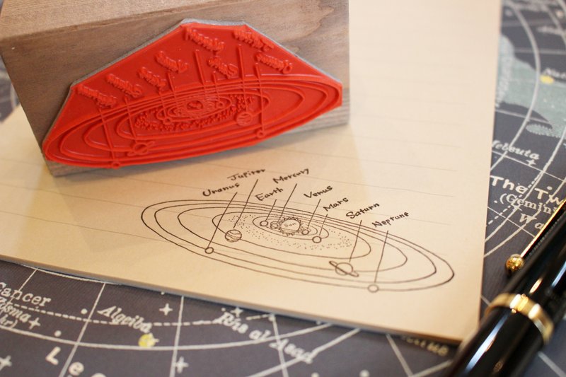 太阳系印章*太阳系スタンプ*【tipe B】 - 印章/印台 - 其他材质 