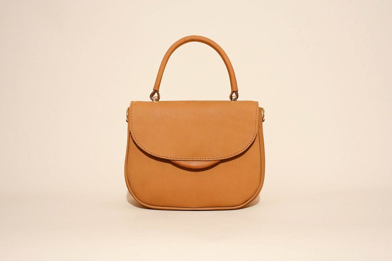 经典马蹄包 大款 - 侧背包/斜挎包 - 真皮 咖啡色