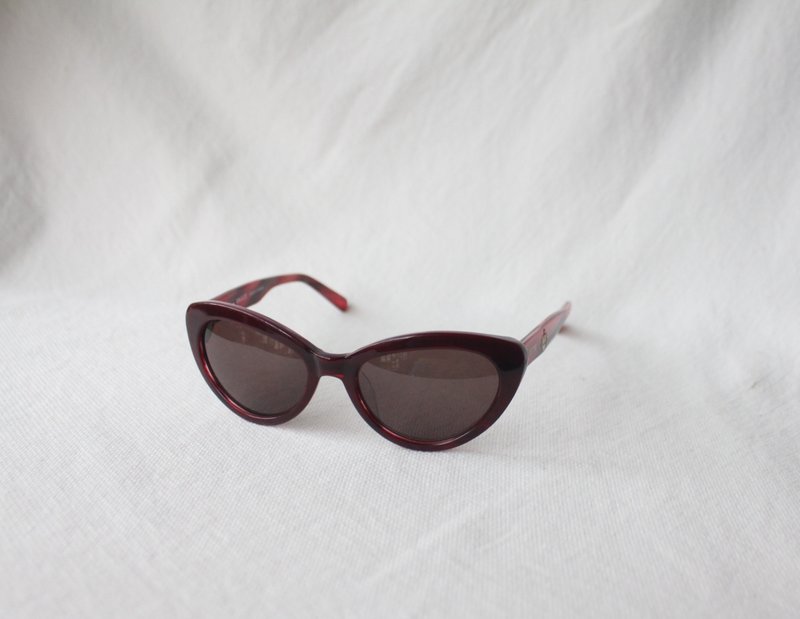 FOAK 古着 Bally 红紫色复古猫眼墨镜 - 墨镜 - 其他材质 