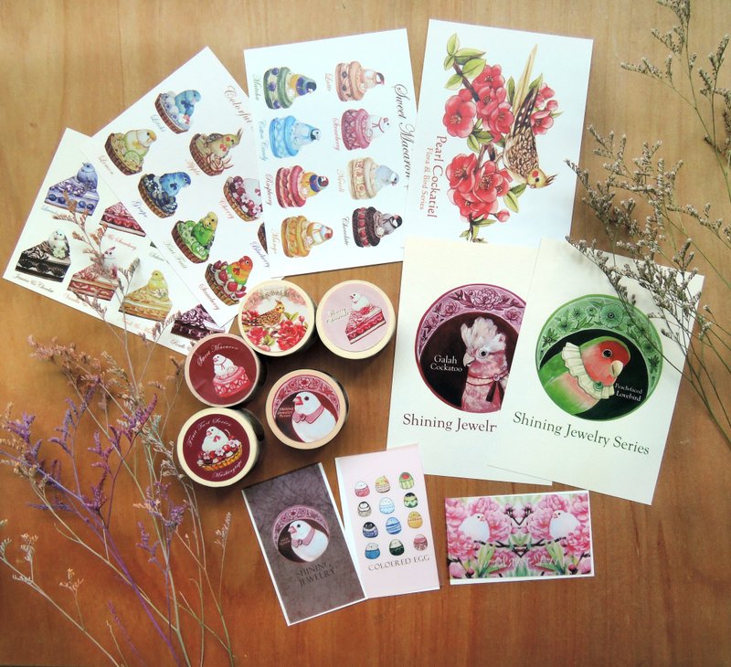 Goody Bag -3cm纸胶带礼物组 - 信封/信纸 - 纸 粉红色