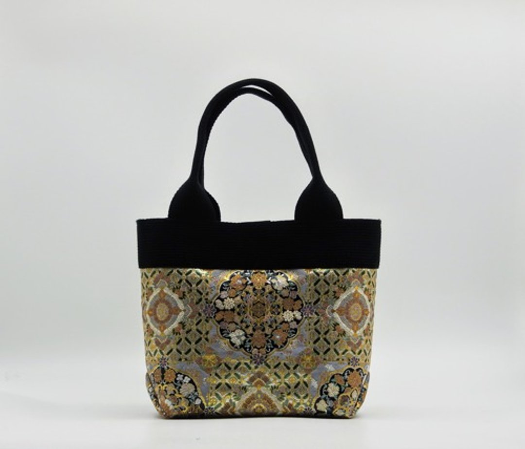 Mini tote bag made from a bag - 手提包/手提袋 - 丝．绢 银色