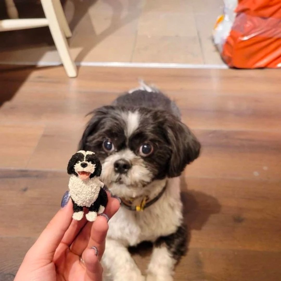 纯手工定制3D宠物艺术娃娃 订制狗狗猫咪毛小孩似颜绘肖像画公仔 - 玩偶/公仔 - 粘土 多色
