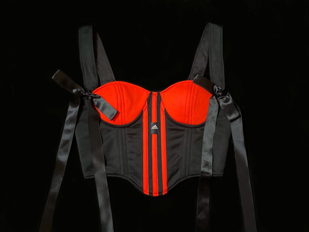 REGETHER 古着改制 sportswear 罩杯式绑带马甲-adidas - 女装背心 - 尼龙 