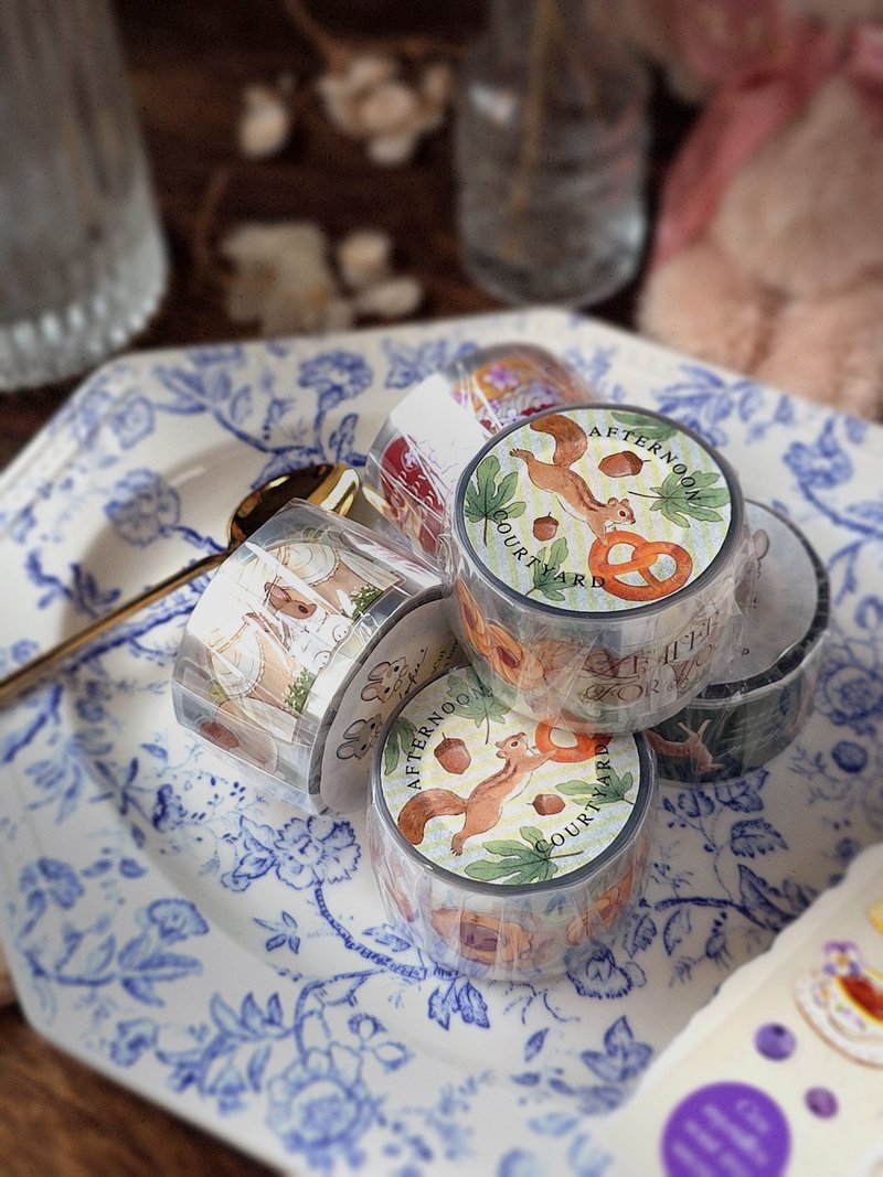 法式午后庭院纸胶带--PET版 - 纸胶带 - 塑料 