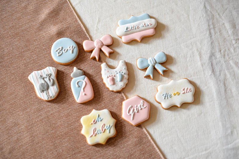 性别揭露饼干 糖霜饼干 收涎饼干 - 手工饼干 - 新鲜食材 