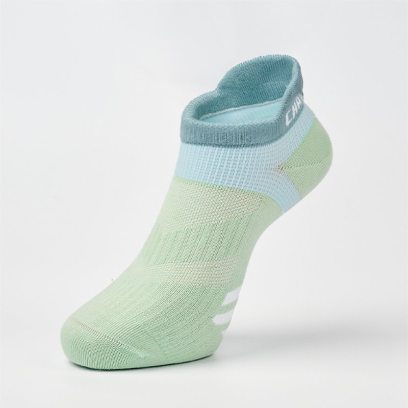 轻量后枕运动踝袜 - 浅绿(M) - 袜子 - 棉．麻 绿色