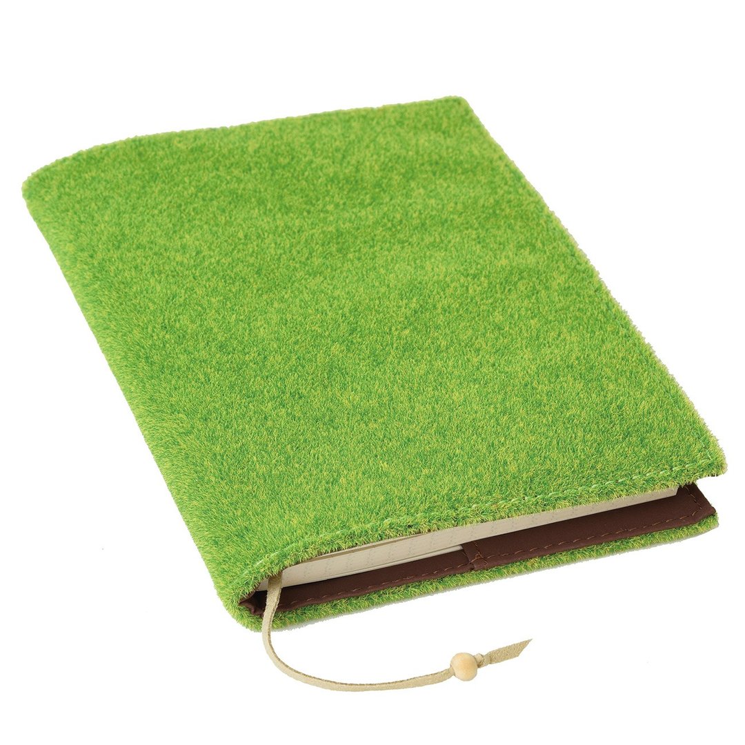 Shibaful Note Book A6 草坪封面笔记本 手帐 记事本 - 笔记本/手帐 - 其他材质 绿色