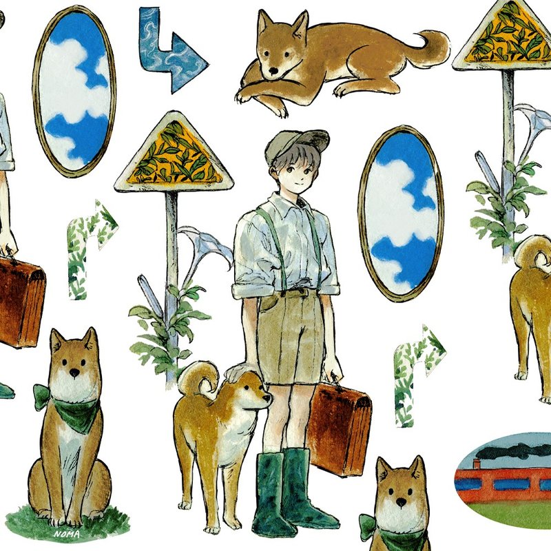 Traces of Summer I | NOMA | 韩国插画艺术贴纸 - 贴纸 - 纸 