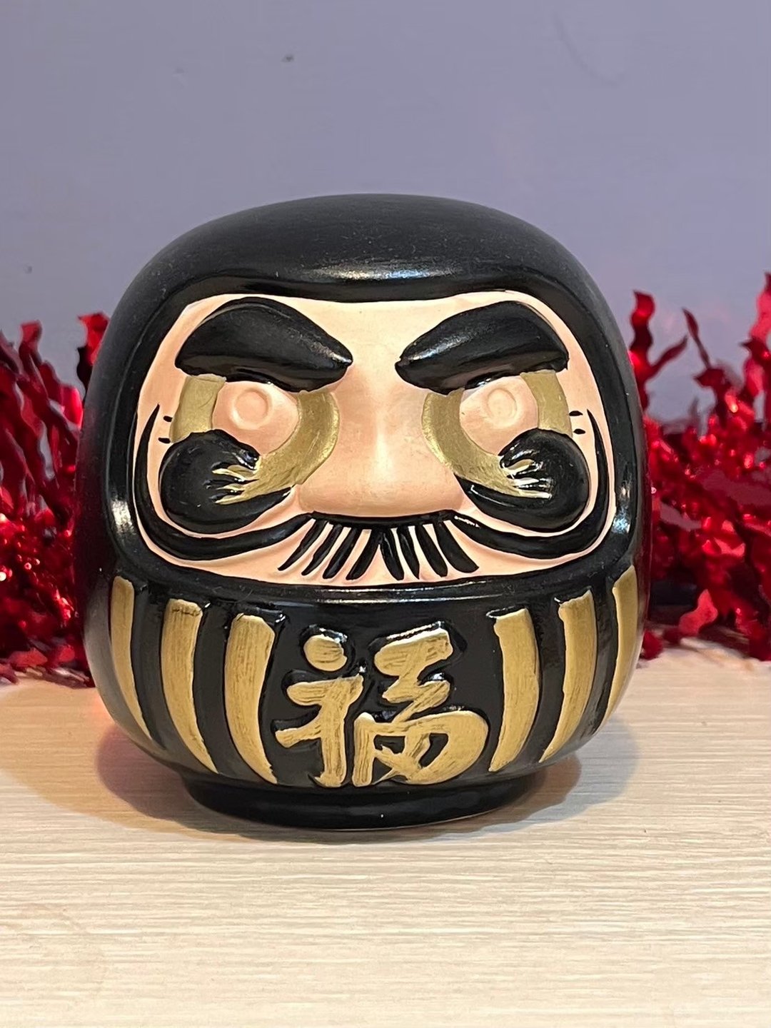 祈愿招福不倒翁存钱筒(黑)生意兴隆 - 摆饰 - 陶 黑色