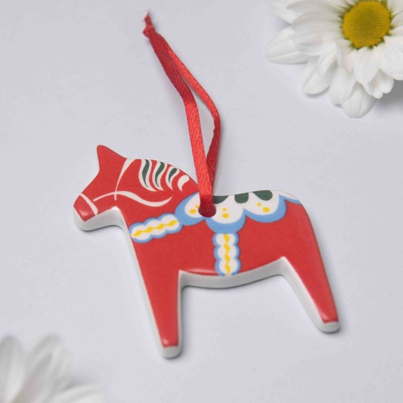 圣诞礼物推荐/达拉木马造型吊饰 - 摆饰 - 瓷 