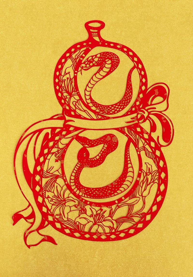 乙巳年剪纸年画 - 红包/春联 - 纸 红色