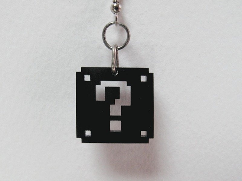 力克鸭★怀旧电玩8bit风格★耳环 - 耳环/耳夹 - 压克力 