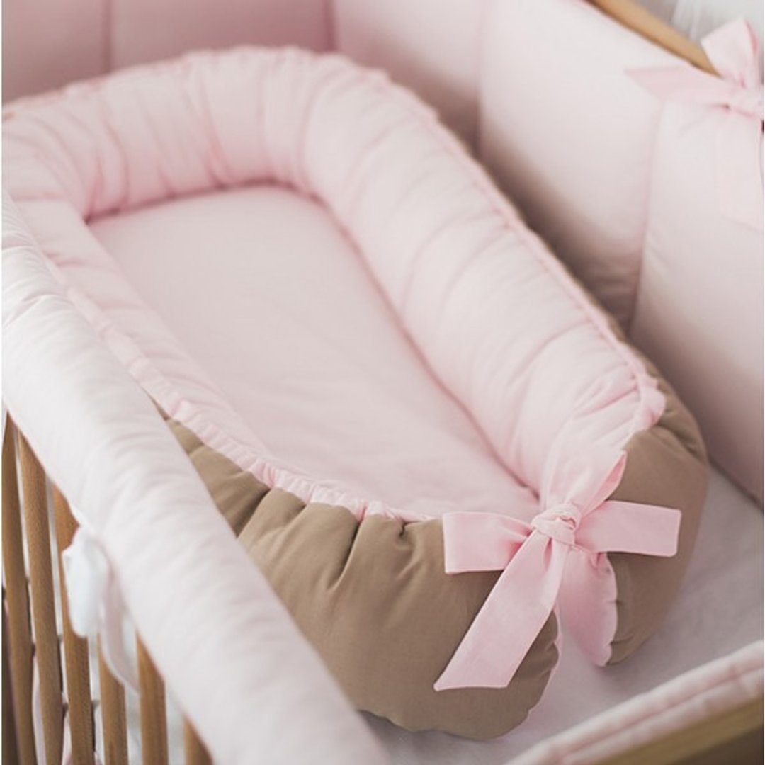 Pink baby sleep nest, baby lounger - 其他 - 棉 粉红色