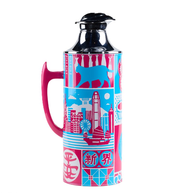 950毫升玻璃胆保温壶 (香港本土文化) - 设计师 Cedric 222DC - 保温瓶/保温杯 - 其他材质 多色