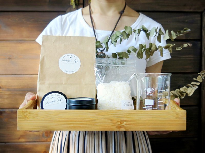 加购商品 : 大豆蜡蜡烛材料包 DIY礼物 (需搭配精油购买) - 蜡烛/香氛/手工皂 - 精油 黑色