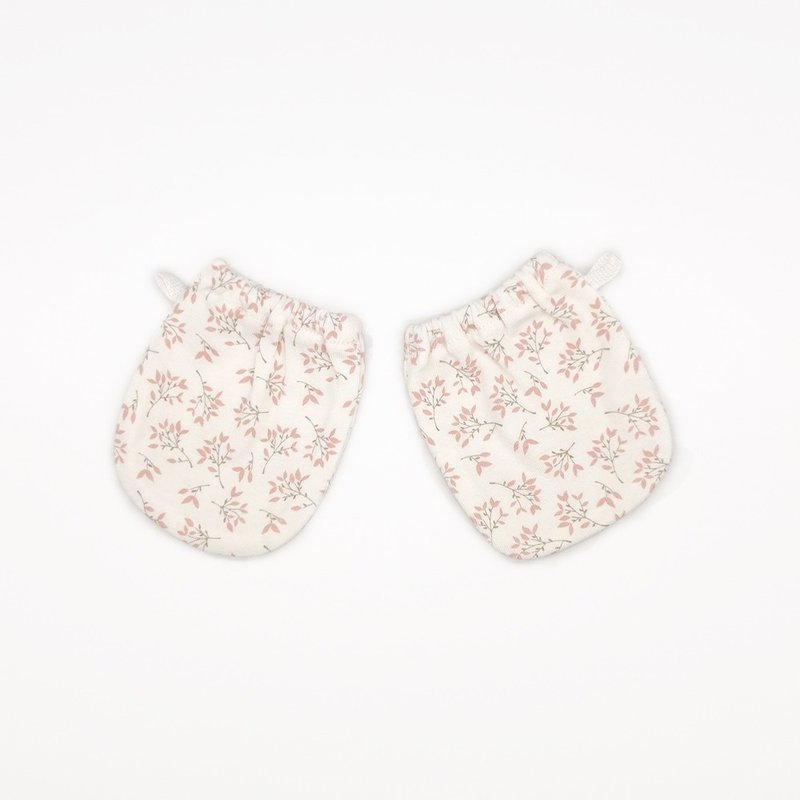 【Deux Filles有机棉】新生儿/婴儿手套-粉枝叶 - 其他 - 棉．麻 