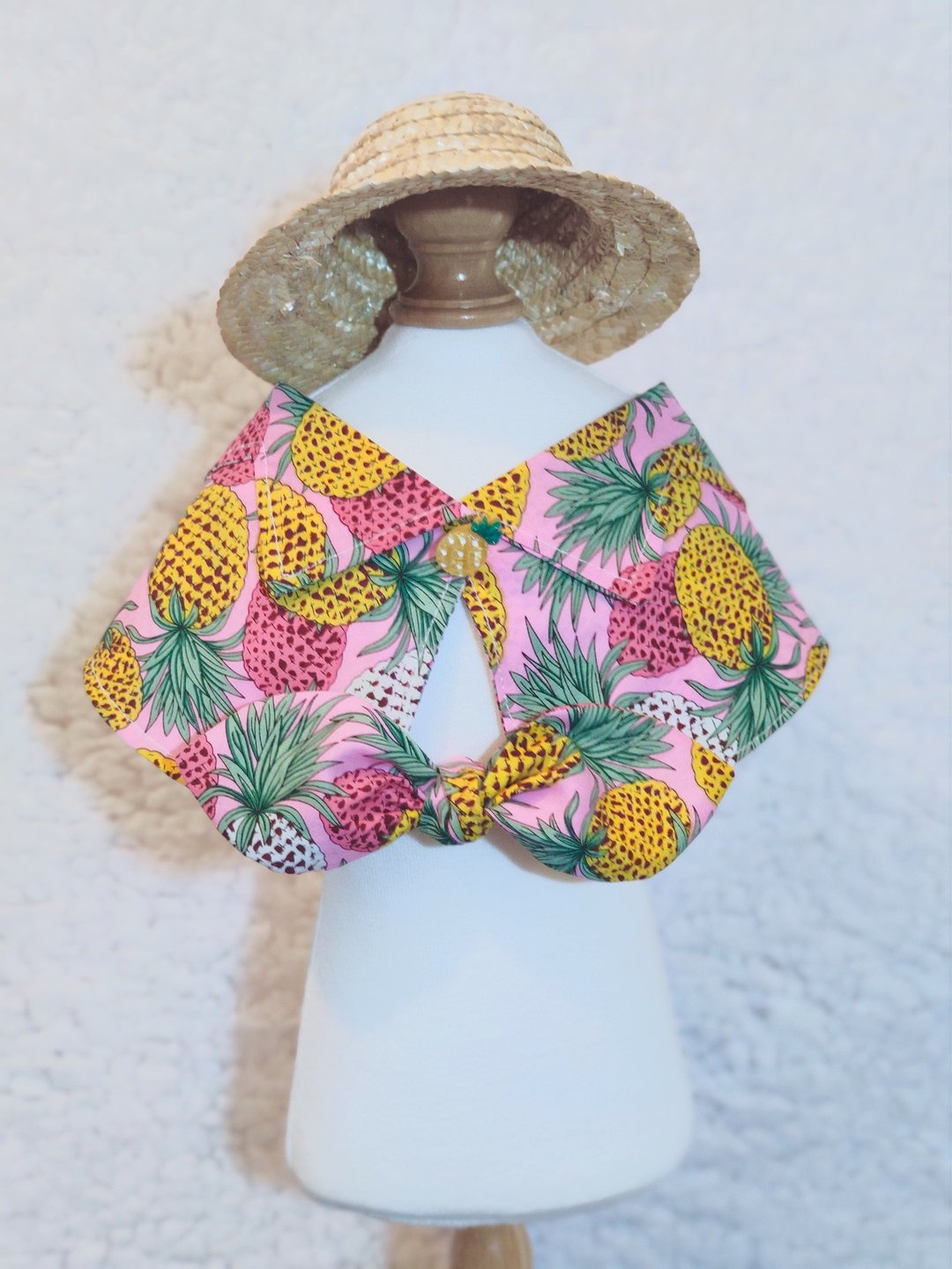 Summer Aloha 夏老威恤衫造型颈饰 宠物 猫犬 狗狗 颈项 collar - 衣/帽 - 棉 粉红色