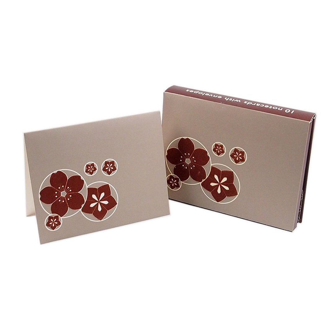 盒卡-花朵绒面10入 【HiPP-澳洲卡片 多用途】 - 卡片/明信片 - 纸 金色