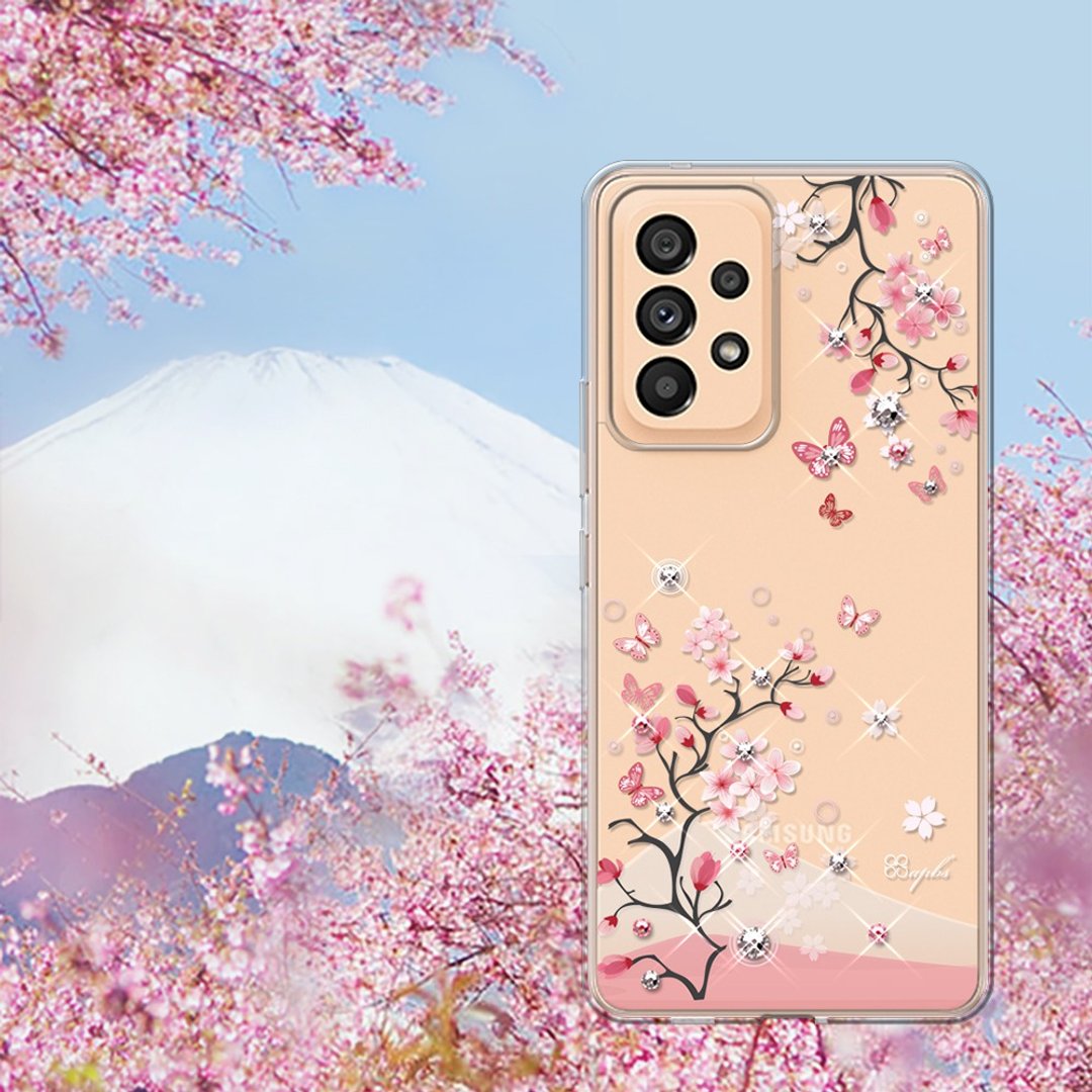 Samsung Galaxy A53 5G 轻薄军规防摔彩钻手机壳-日本樱 - 手机壳/手机套 - 其他材质 多色