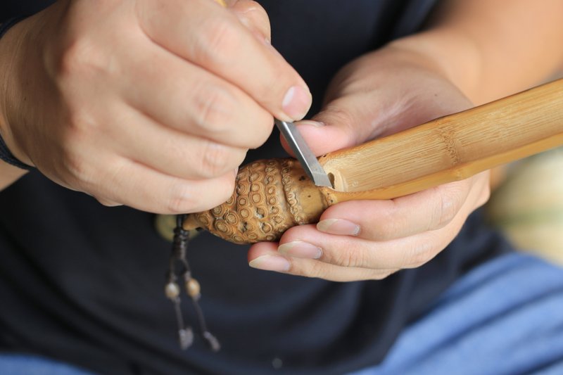 竹制品 | 竹茶则 茶铲 竹根 | 茶具 茶器 | 手工打磨 自然 - 茶具/茶杯 - 竹 