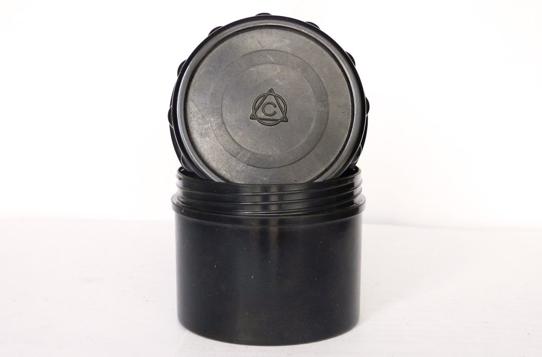 Lens box LZOS logo bakelite plastic for Jupiter-12 USSR - 相机 - 塑料 黑色