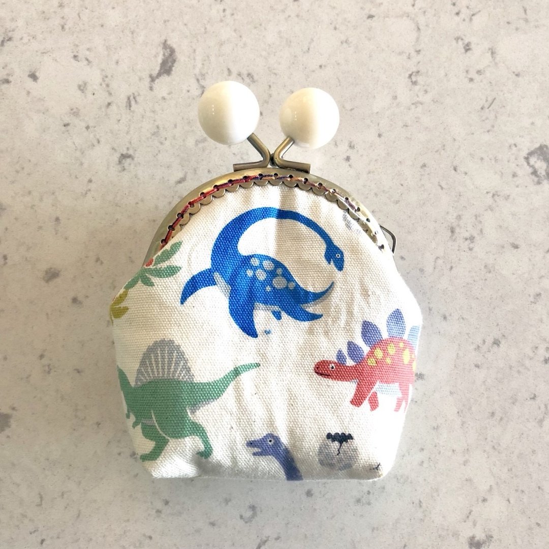小彩虹糖果口金零钱包-恐龙们 - 皮夹/钱包 - 棉 多色