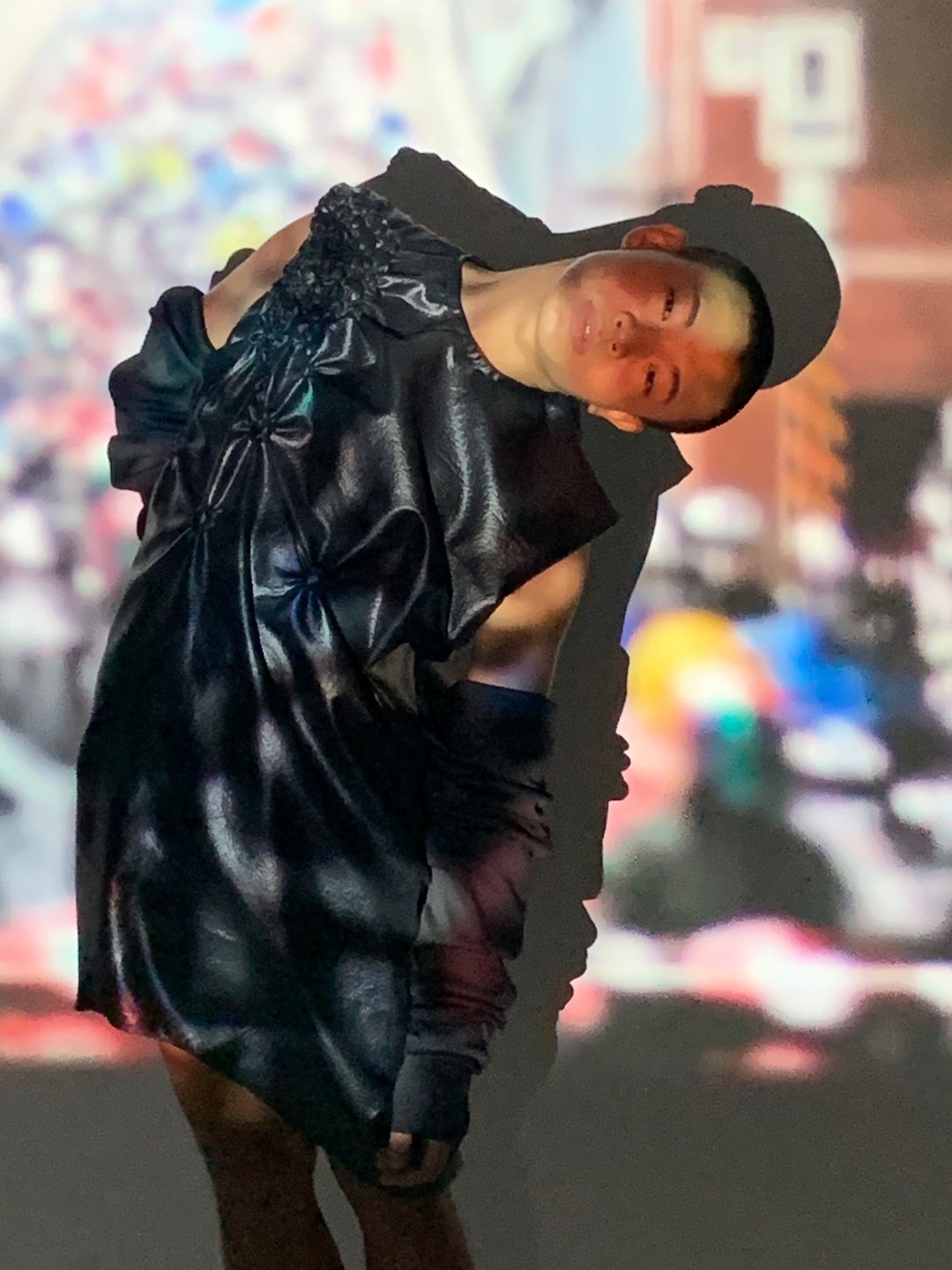 圈圈泡泡洋装-F  服装设计 洋装 手作 - 洋装/连衣裙 - 其他材质 黑色