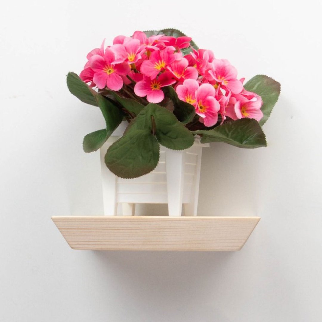 Wood shelf, wall décor, floating shelf, small shelf, wall plant holder, collecti - 置物架/篮子 - 木头 