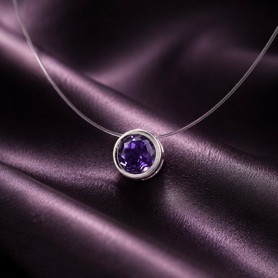 Lumière 雾紫光语 14K 紫水晶项链 附两款项链 - 项链 - 水晶 紫色