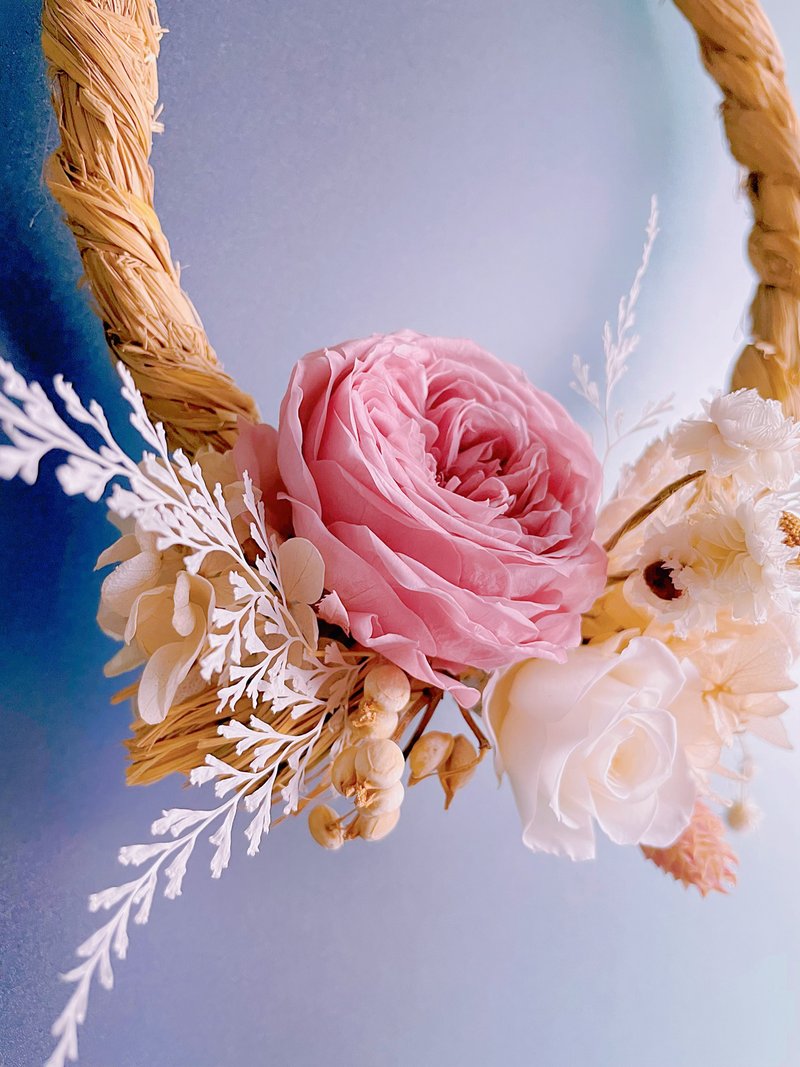 商品修复师-永生花注连绳 - 干燥花/捧花 - 植物．花 粉红色