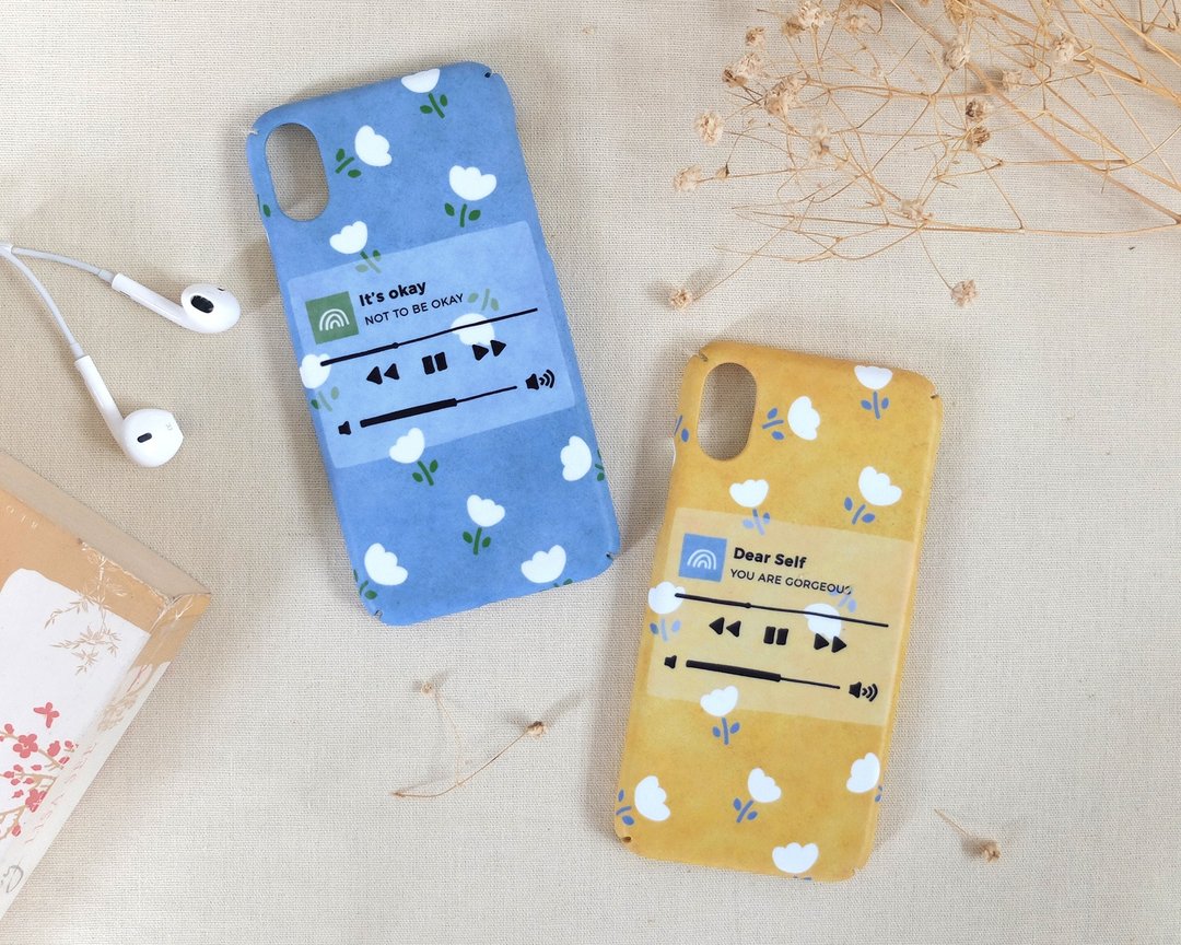 个人化音乐播放器 iPhone 壳手机壳 เคสดอกป๊อปปี้ - 手机壳/手机套 - 塑料 多色
