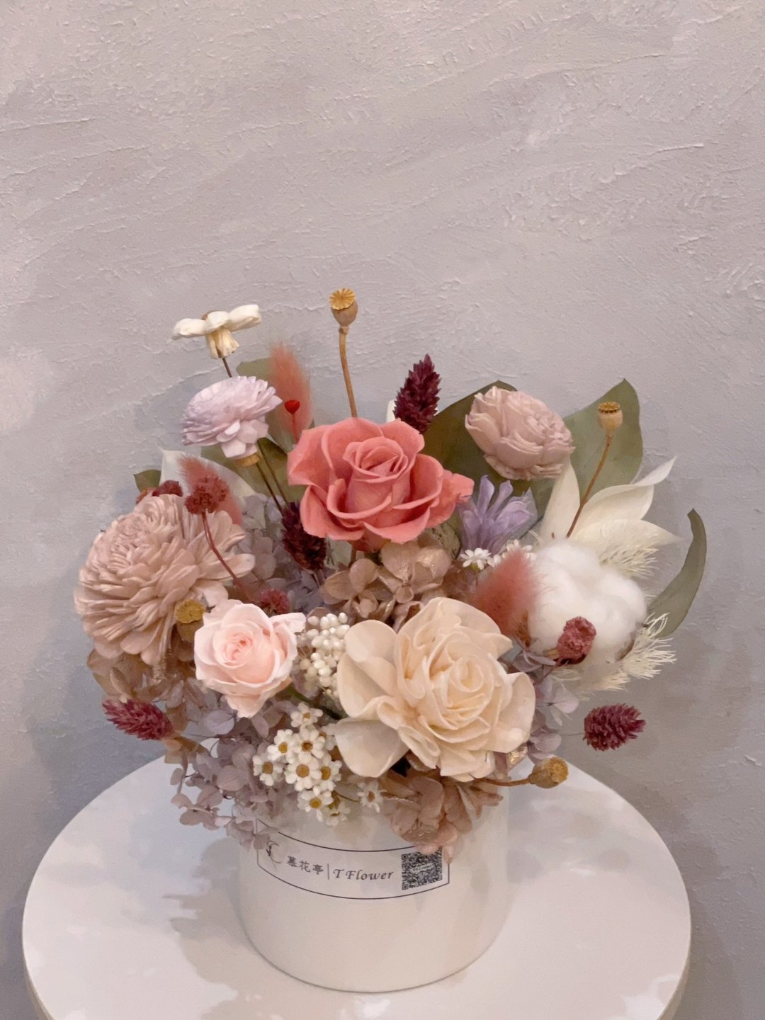 永生桌花/开幕礼/入厝/乔迁 - 干燥花/捧花 - 其他材质 粉红色