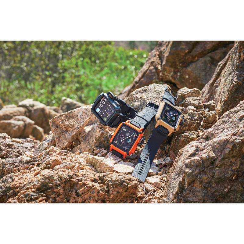 ELECOM AppleWatch 44mm NESTOUT/全套表带黑 - 表带 - 其他材质 黑色