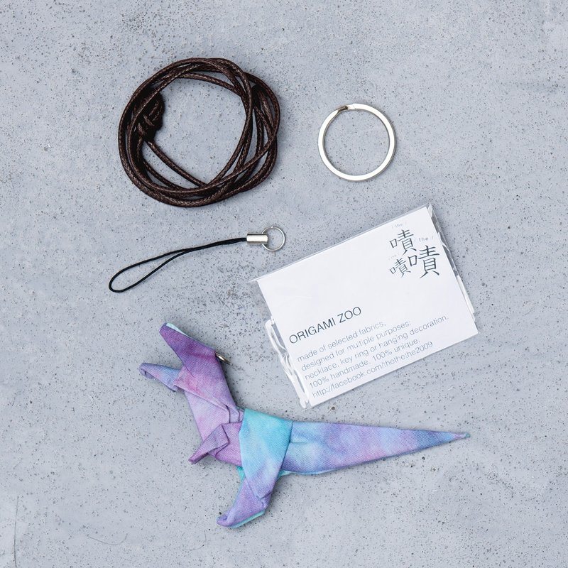 \迷幻侏罗纪/ 折纸饰品三合一 项链/吊饰/钥匙圈_迅猛龙 - 项链 - 防水材质 多色