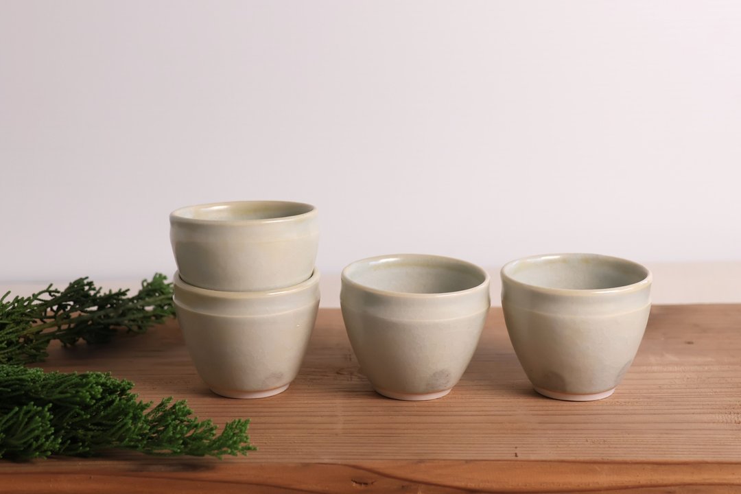 天青梅灰小茶杯 - 茶具/茶杯 - 瓷 