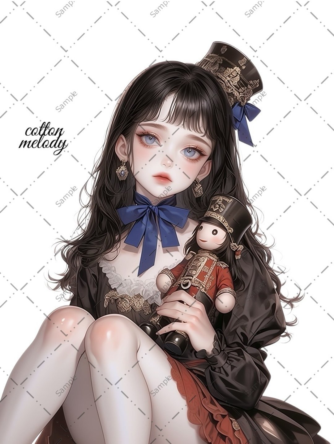 original sticker no.1459 人物贴纸 原创贴纸 人物贴纸 女孩贴纸 原创人物贴纸 - 贴纸 - 纸 