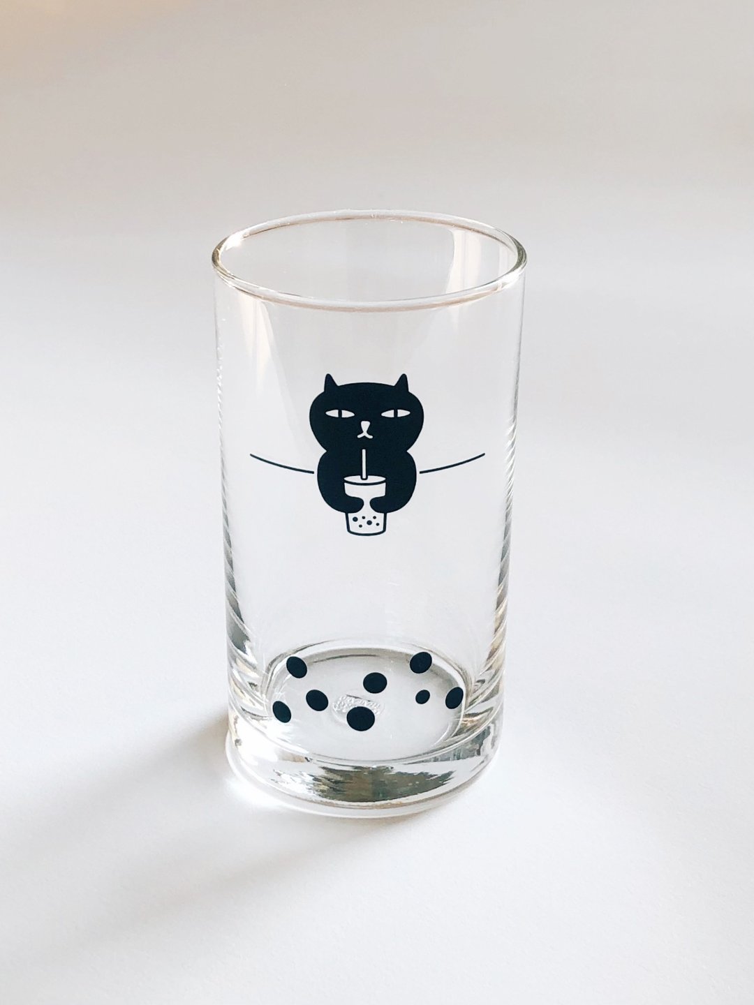 坏猫咪珍珠杯 315ml - 茶具/茶杯 - 玻璃 透明