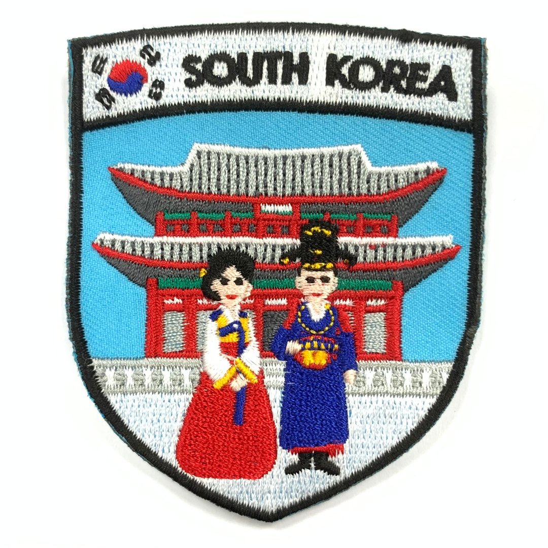 韩国 传统服装 韩服布艺徽章古装男女 Patch熨斗刺绣徽章 胸章 立 - 徽章/别针 - 绣线 多色