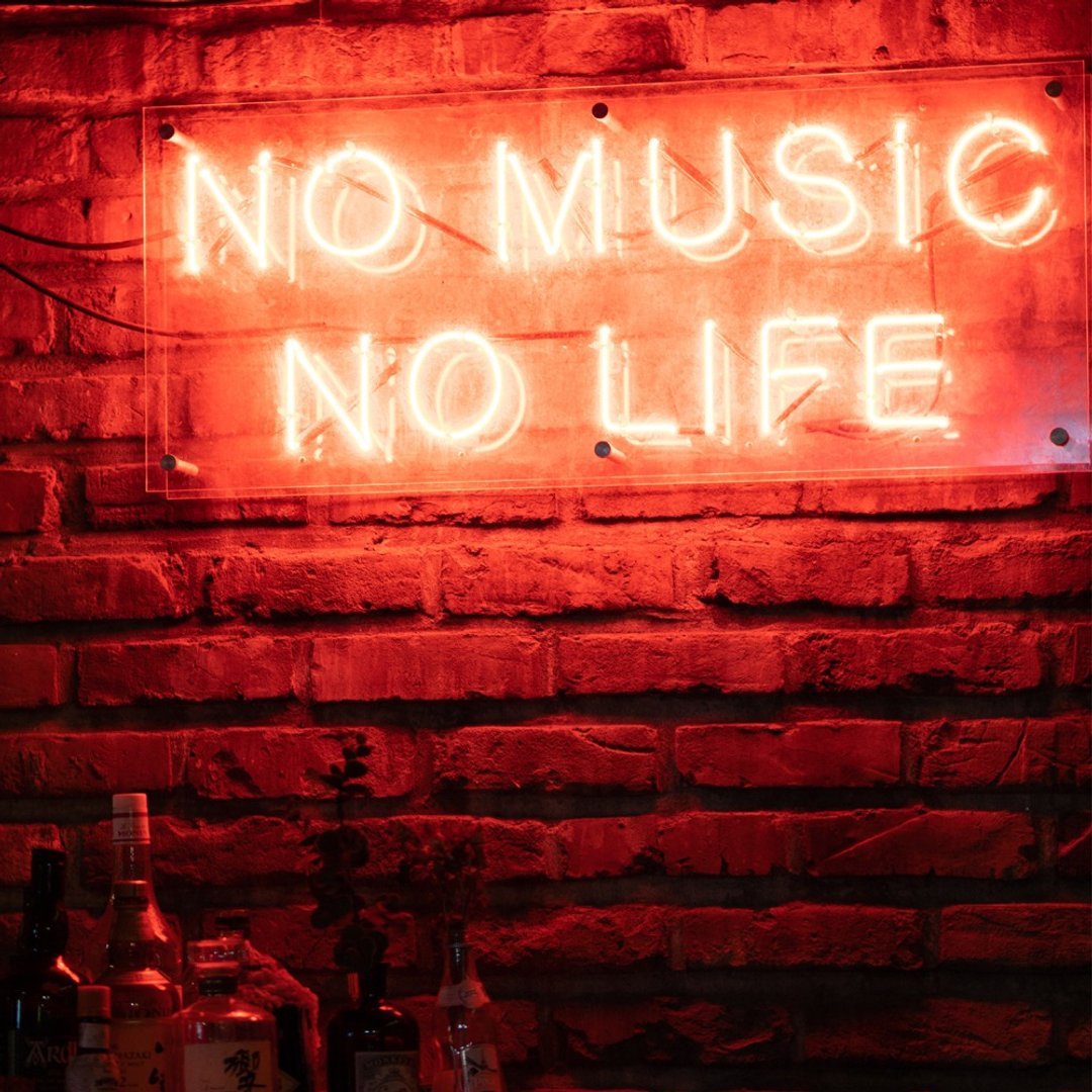 NO MUSIC NO LIFE音乐生活霓虹灯LED发光字酒吧咖啡厅Neon Sign - 灯具/灯饰 - 压克力 透明