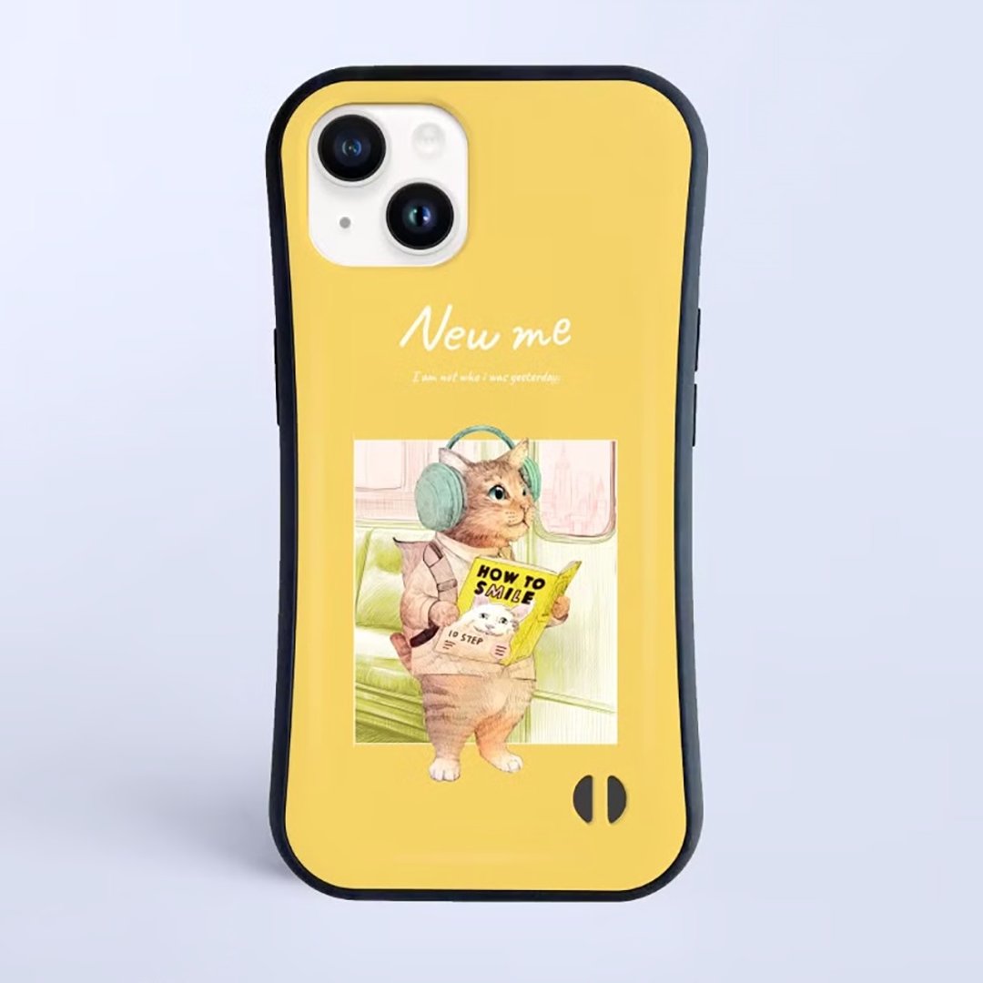 NEW ME 明天能对谁微笑 / 防撞握把 iPhone 保护壳 - 手机壳/手机套 - 塑料 白色