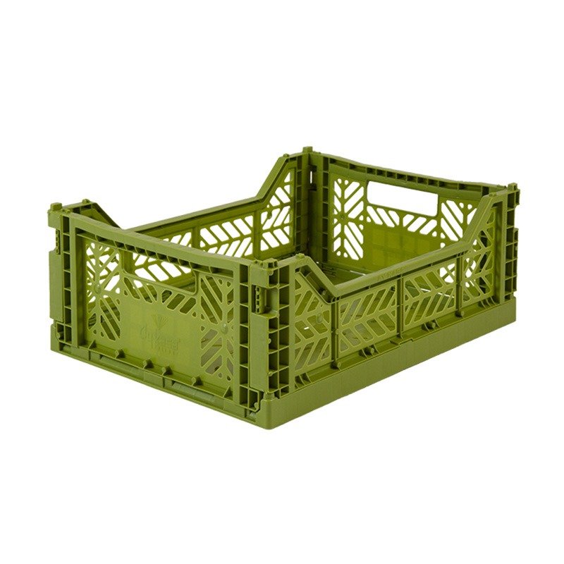 土耳其Aykasa折叠收纳篮(M)-橄榄绿 - 收纳用品 - 塑料 