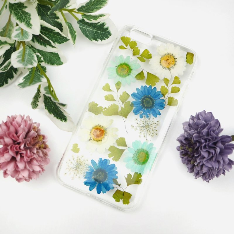 秀色 手作押花手机壳 手机保护壳 手机套 干花手机壳 真花手机壳 iPhone 7 iPhone 6 - 手机壳/手机套 - 压克力 
