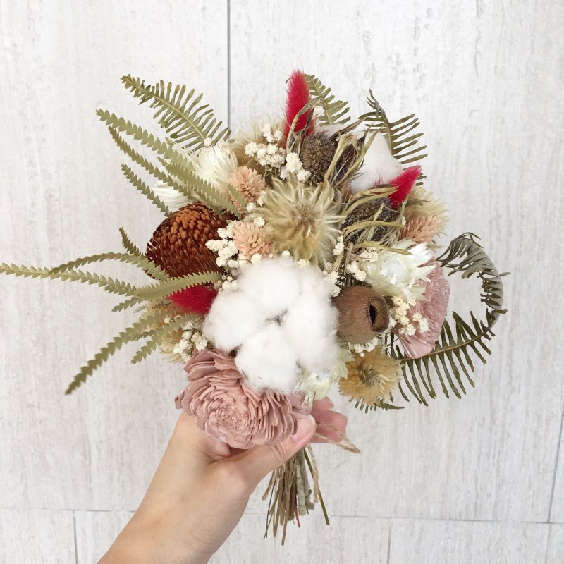 森林系风格 婚礼小捧花 / 干燥花束 - 干燥花/捧花 - 植物．花 