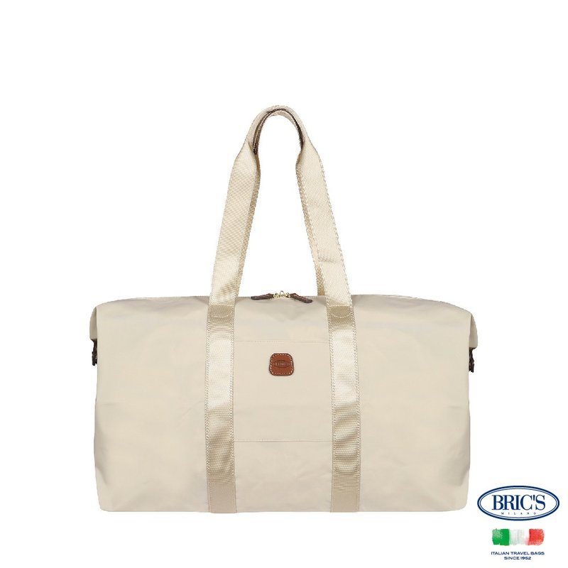【BRIC' S】X-Bag 2合1折叠旅行袋(大)- 米白 - 行李箱/行李箱保护套 - 其他材质 白色