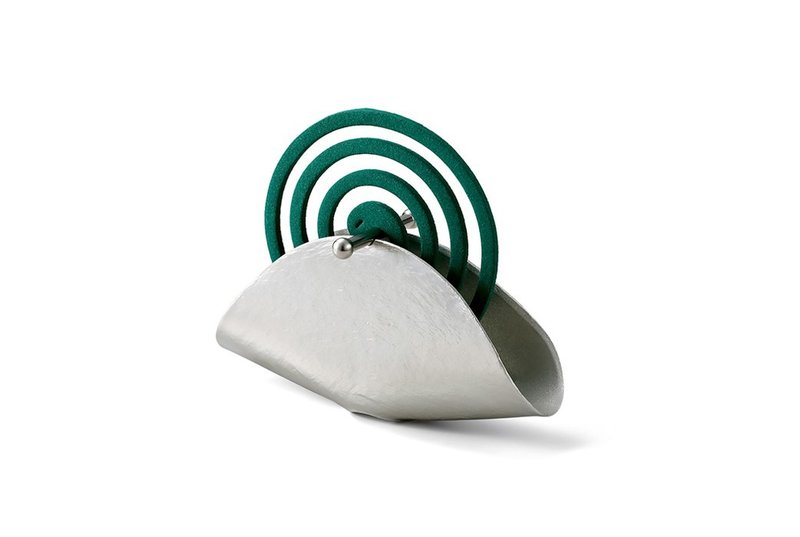 纯锡直立环香座 - 香薰/精油/线香 - 贵金属 银色