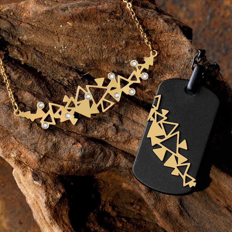 情侣项链|天蝎座与守护星|情人节礼物 - 项链 - 不锈钢 金色