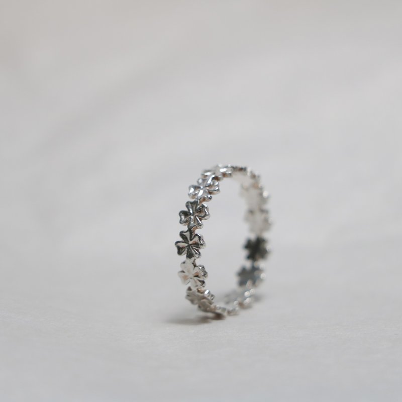 花花花花圈 纯银戒指 - 戒指 - 纯银 金色
