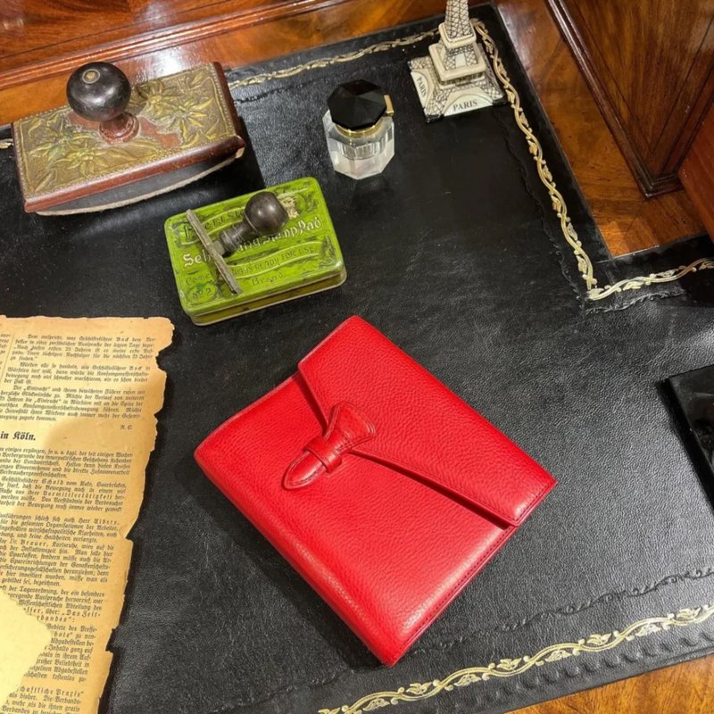 [Brelio x ink mazeru] Minerva Box ''poppy'' 圣经 B 盖 [限定色] - 笔记本/手帐 - 真皮 红色