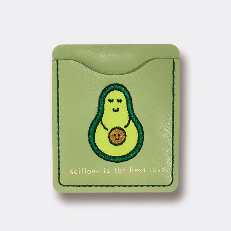 暖暖Cuddle手机卡套贴 - 证件套/卡套 - 人造皮革 绿色