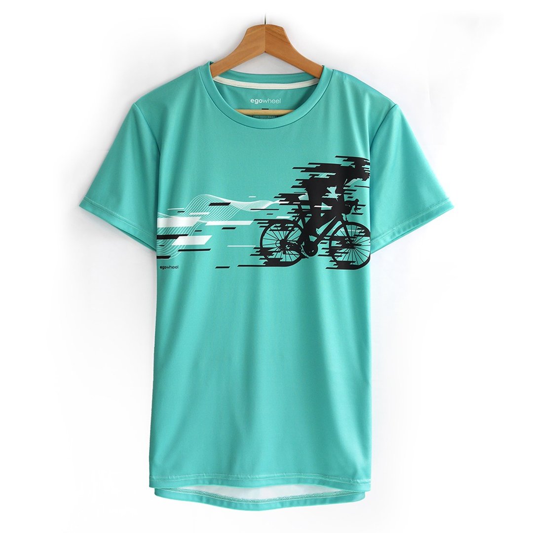 Cycling T-shirt (追风-湖水绿) 满足平日与骑车穿着的休闲车衣 - 男装上衣/T 恤 - 聚酯纤维 绿色